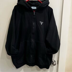 Prada Black Zip Hoodie Jacket